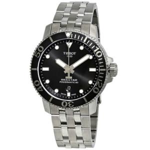 Seastar 1000 Automatic Black Dial Watch T1204071105100