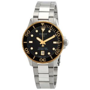 Seastar 1000 Quartz Black Dial Watch T1202102105100
