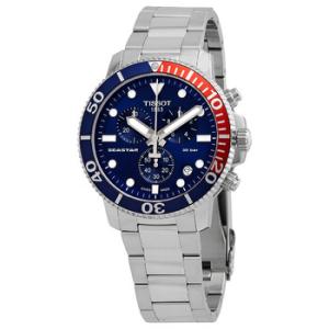 Seastar Chronograph Quartz Blue Dial Pepsi Bezel Watch T120.417.11.041.03
