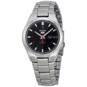 Series 5 Automatic Black Dial Stainless Steel Watch SNK617