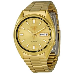 Series 5 Automatic Gold Dial Yellow Goldtone Watch SNXS80
