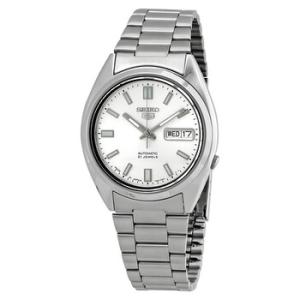 Series 5 Automatic Silver Dial Watch SNXS73J1