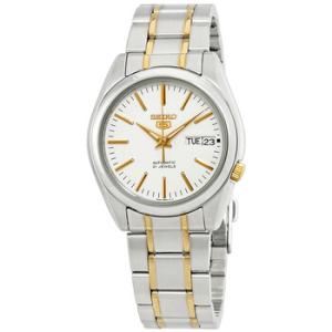 Series 5 Automatic White Dial Watch SNKL47