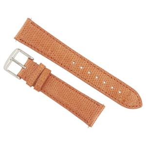 Shiny Orange Lizard Leather Strap