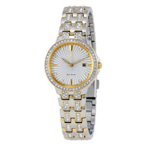 Silhouette Crystal Silver Dial Watch EW234457A