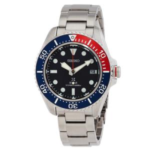 Solar Divers Black Dial Pepsi Bezel Watch SNE591P1