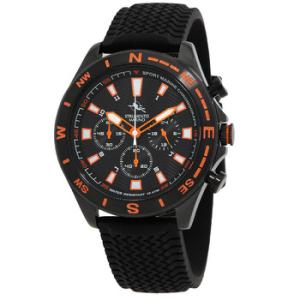 Sport Marine Chronograph Silicon Quartz Black Dial Watch SM123SBKNRAR