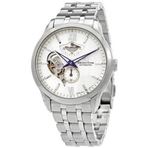 Star Automatic Open Heart Silver Dial Watch REAV0B01S00B
