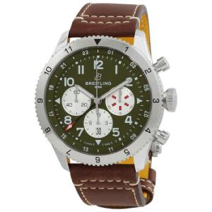 Super AVI Chronograph Automatic Chronometer Green Dial Watch AB04452A1L1X1