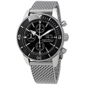 Superocean Heritage II Chronograph Automatic Black Dial Watch A13313121B1A1