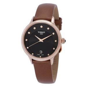 TLady Quartz Diamond Black Dial Watch T133.210.36.056.00