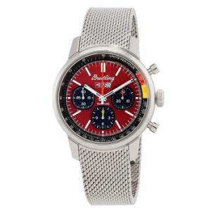 Top Time Chronograph Automatic Chronometer Red Dial Watch AB01761A1K1A1