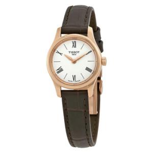 Tradition Thin White Dial Leather Watch T0630093601800