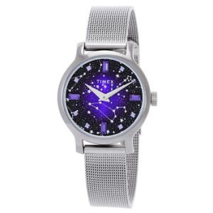 Transcend Celestial Quartz Crystal Purple Dial Watch TW2V52000