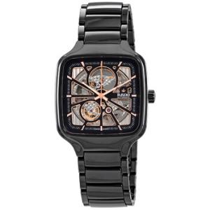 True Square Automatic Black Dial Watch R27086162