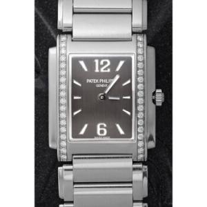 Twenty4 Quartz Grey Sunburst Diamond Watch 49101200A010