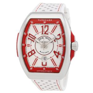 Vanguard Racing Automatic White Dial Watch V45SCDTRCGACERBLCBLCRGE