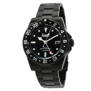 Wall Street GMT Automatic Black Dial Watch AR1806BBS