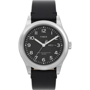 Waterbury Traditional Day Date Quartz Black Dial Watch TW2W14700