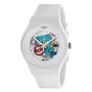 White Lacquered White Silicone Watch SUOW100