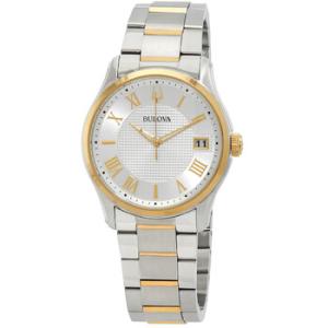 Wilton Quartz Silver Dial TwoTone Watch 98B391