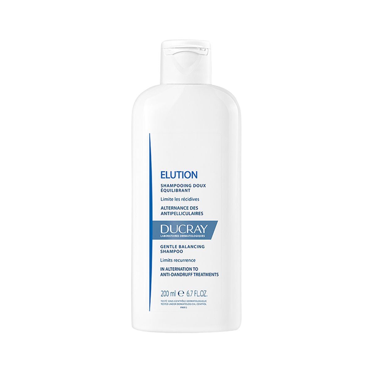 Ducray - დუკრე Elution მაბალანსებელი შამპუნი ყველა ტიპის ქერტლისთვის 200 მლ 9099