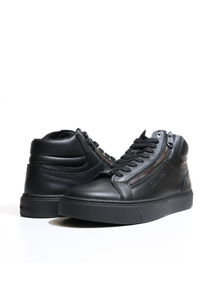 CALVIN KLEIN - HIGH TOP LACE UP W/ZIP RUBB