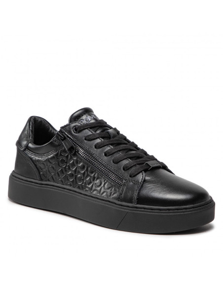 CALVIN KLEIN - LOW TOP LACE UP W/ZIP MONO