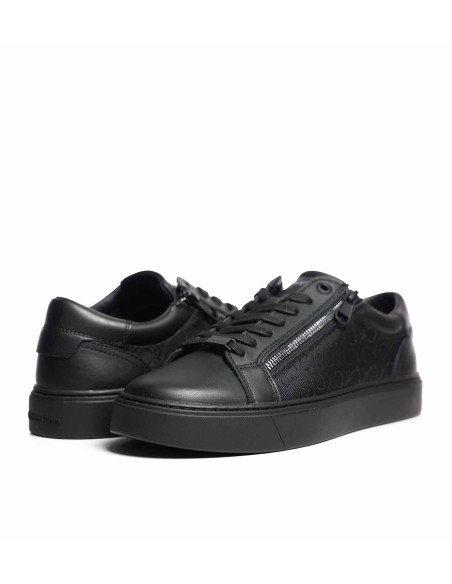 CALVIN KLEIN - LOW TOP LACE UP W/ ZIP MONO