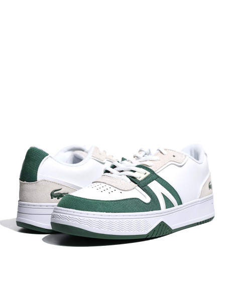 Lacoste - L001 Leather Contrasted Tongue Sneakers