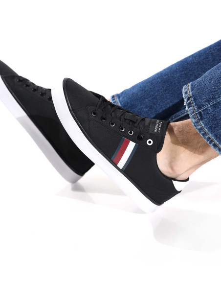 Tommy Hilfiger - TH HI VULC LOW STRIPES MESH