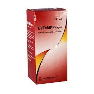 Butamir Syrup - ბუტამირი 7.5/5მლ. 100მლ. სიროფი