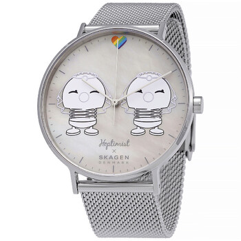 Aaren Brides Quartz White Mother of Pearl Dial Watch SKW3002