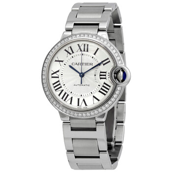 Ballon Bleu 36 mm  Automatic Diamond Silver Dial Watch w4bb0024