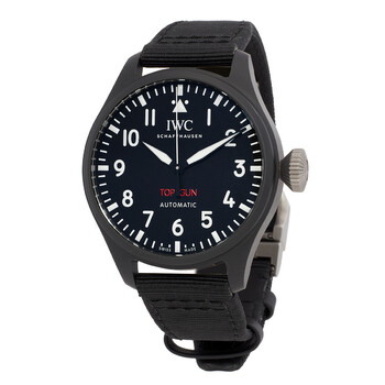 Big Pilots 43 Top Gun Automatic Black Dial Watch IW329801