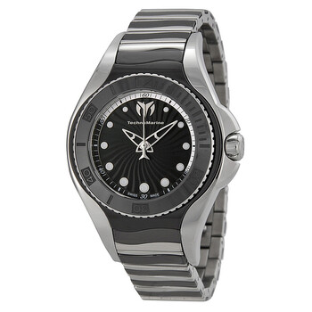 Blue Manta Grey Dial Stainless Steel Grey Ceramic Watch