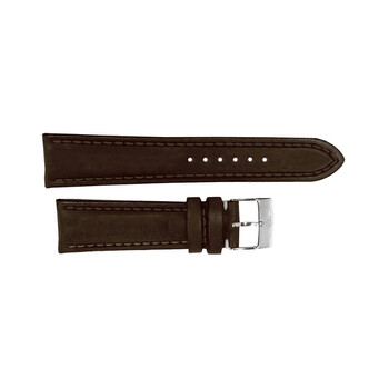 Brown Leather Strap Stainless Steel Tang Buckle 2220mm