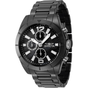 Ceramics Chronograph Quartz Black Dial Watch