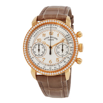 Complications Silvery Opaline Dial Hand Wound Diamond Watch 7150250R001