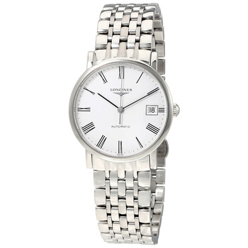 Elegant Automatic White Dial Steel Watch L4.809.4.11.6