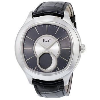 Emperador CushionShaped Moon Phase Automatic 18kt White Gold Watch GOA34021