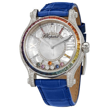 Happy Sport Automatic Diamond Mother of Pearl Dial Watch