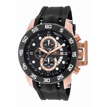 IForce Chronograph Black Carbon Fiber Dial Black Polyurethane Watch