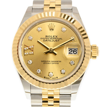 Lady Datejust Champagne Diamond Dial Automatic Steel and 18kt Yellow Gold Rolex Jubilee Watch 279173CRDJ