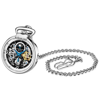 Legacy Automatic Black Dial Pocket Watch M13555