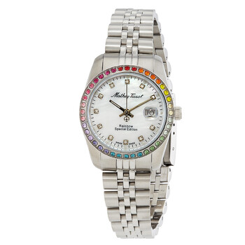 Mathy Rainbow Quartz White Dial Watch D809AQI