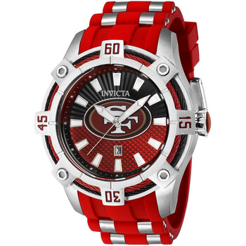 NFL San Francisco 49ers Quartz Red Dial Watch