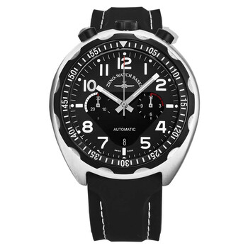 Pilot bulhed Chronograph Automatic Black Dial Watch 6528THDA1