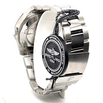 Preowned Breitling Navitimer 8 Unitime World Time Automatic Silver Dial Watch AB3521U01G1A1