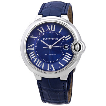 Preowned Cartier Ballon Bleu Blue Dial Watch WSBB0025